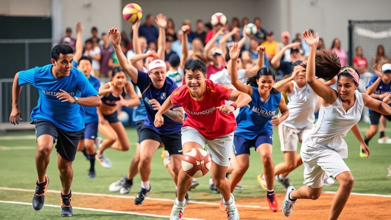 People playing sports, Deaf Sports Australia