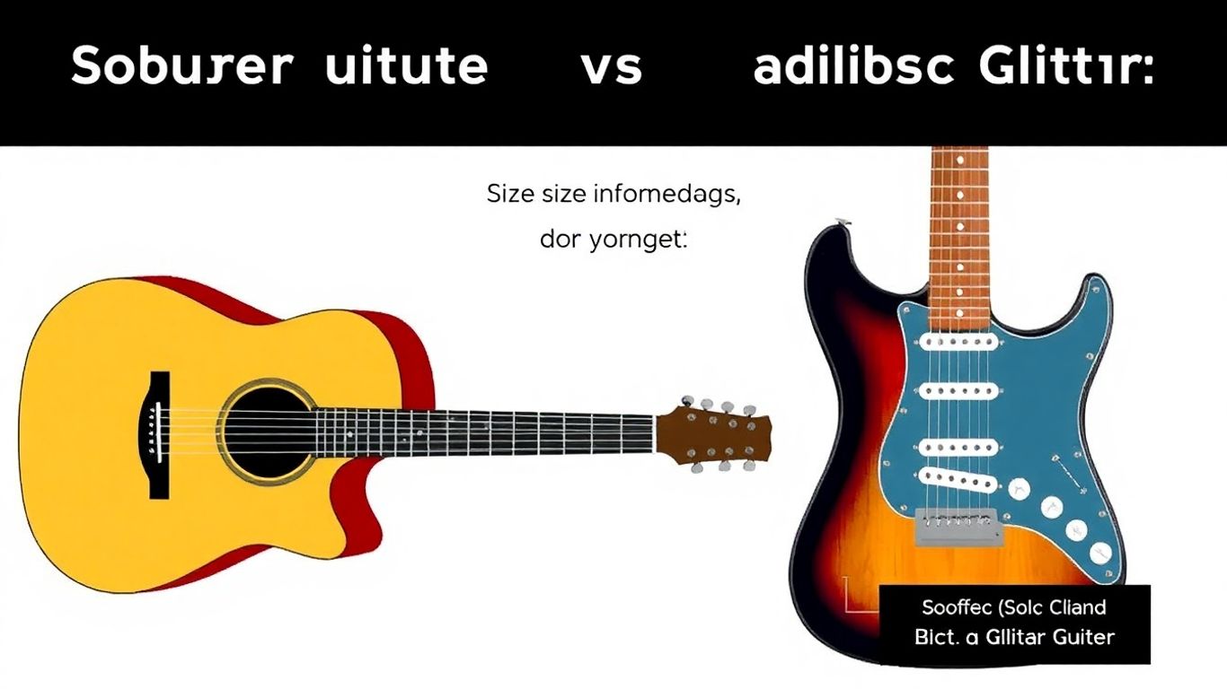 Akustikgitarre und E-Gitarre im Vergleich für kleine Hände.