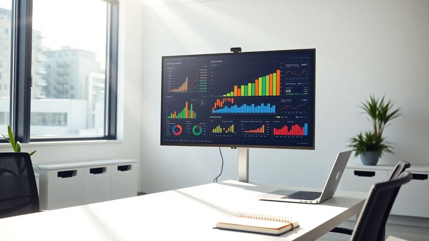 Zoho CRM pricing overview with business growth visuals.