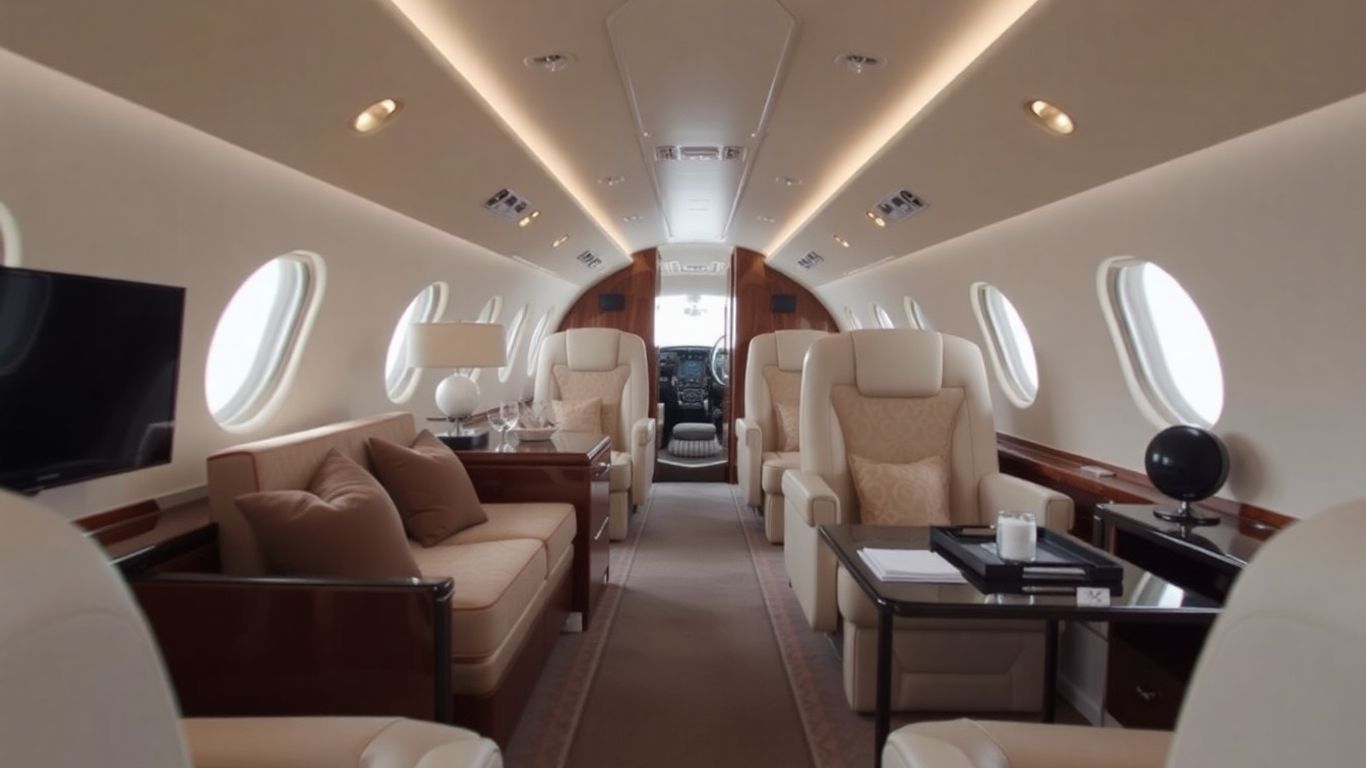 Inside Kim Kardashian's luxurious private jet, 'Kim Air'.