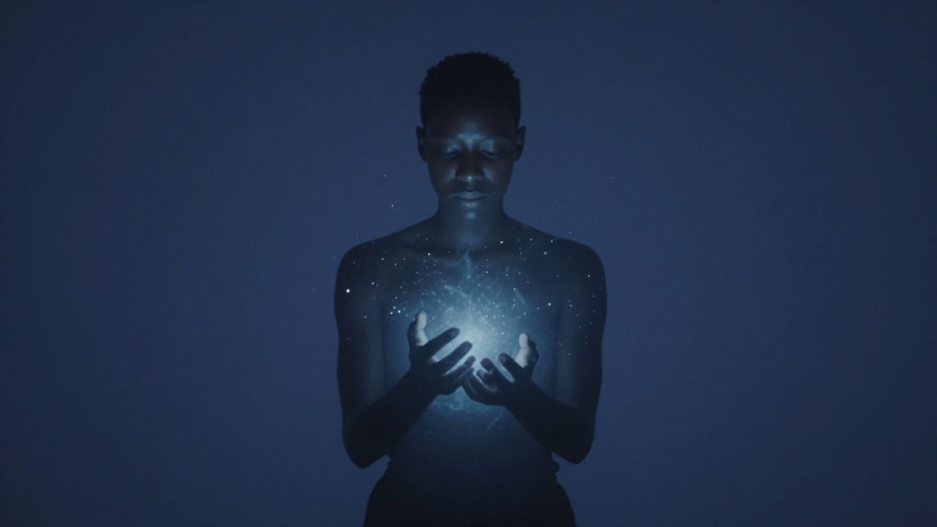 Anjo cabalístico com aura de proteção e magia.