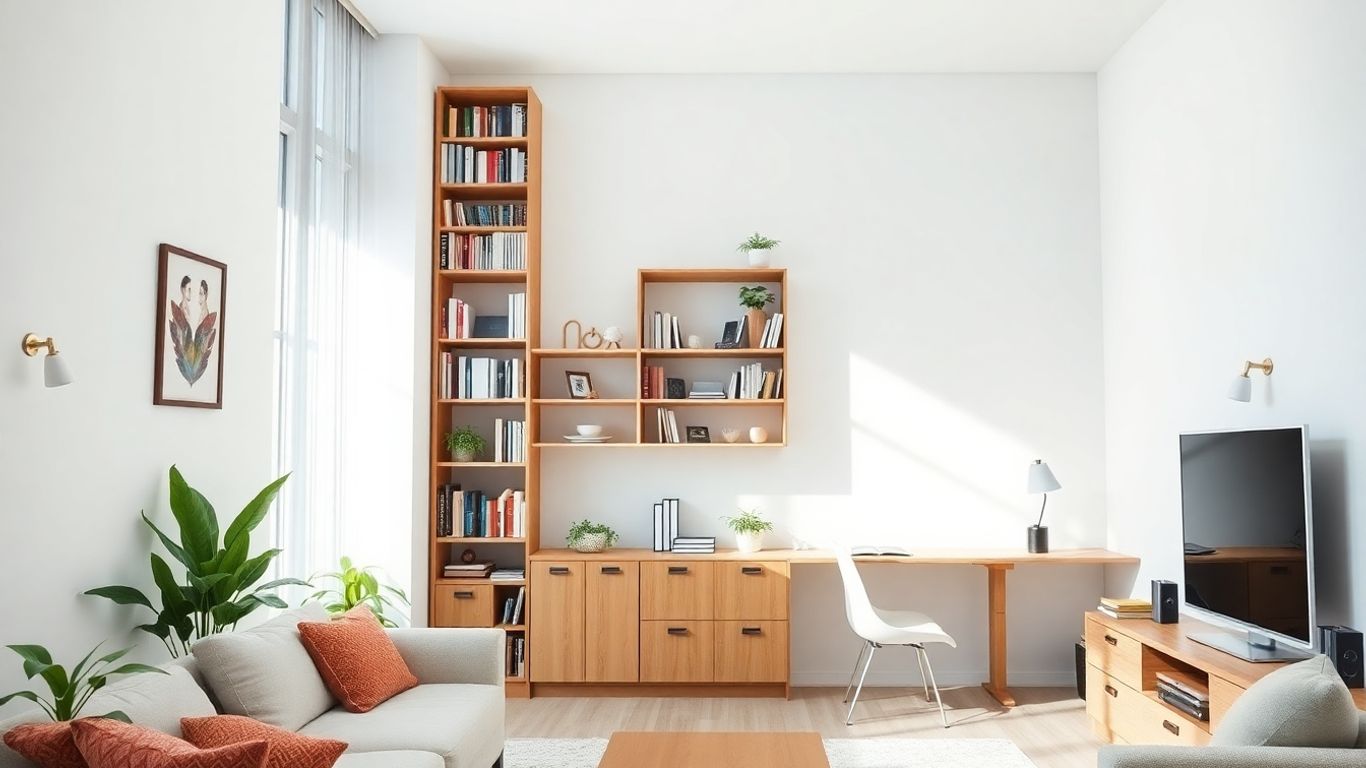 Mobilier inteligent pentru apartamente mici.