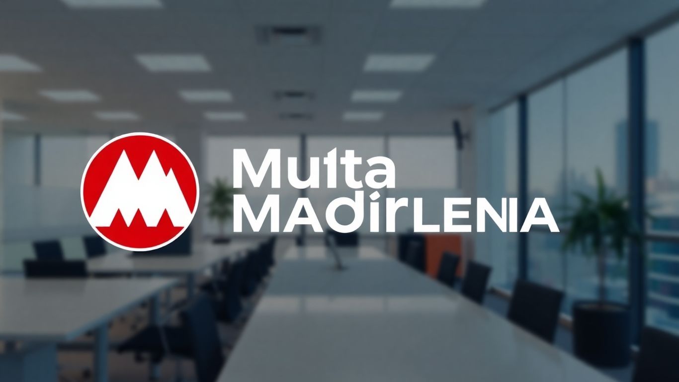 Logo de Mutua Madrileña en un entorno profesional.