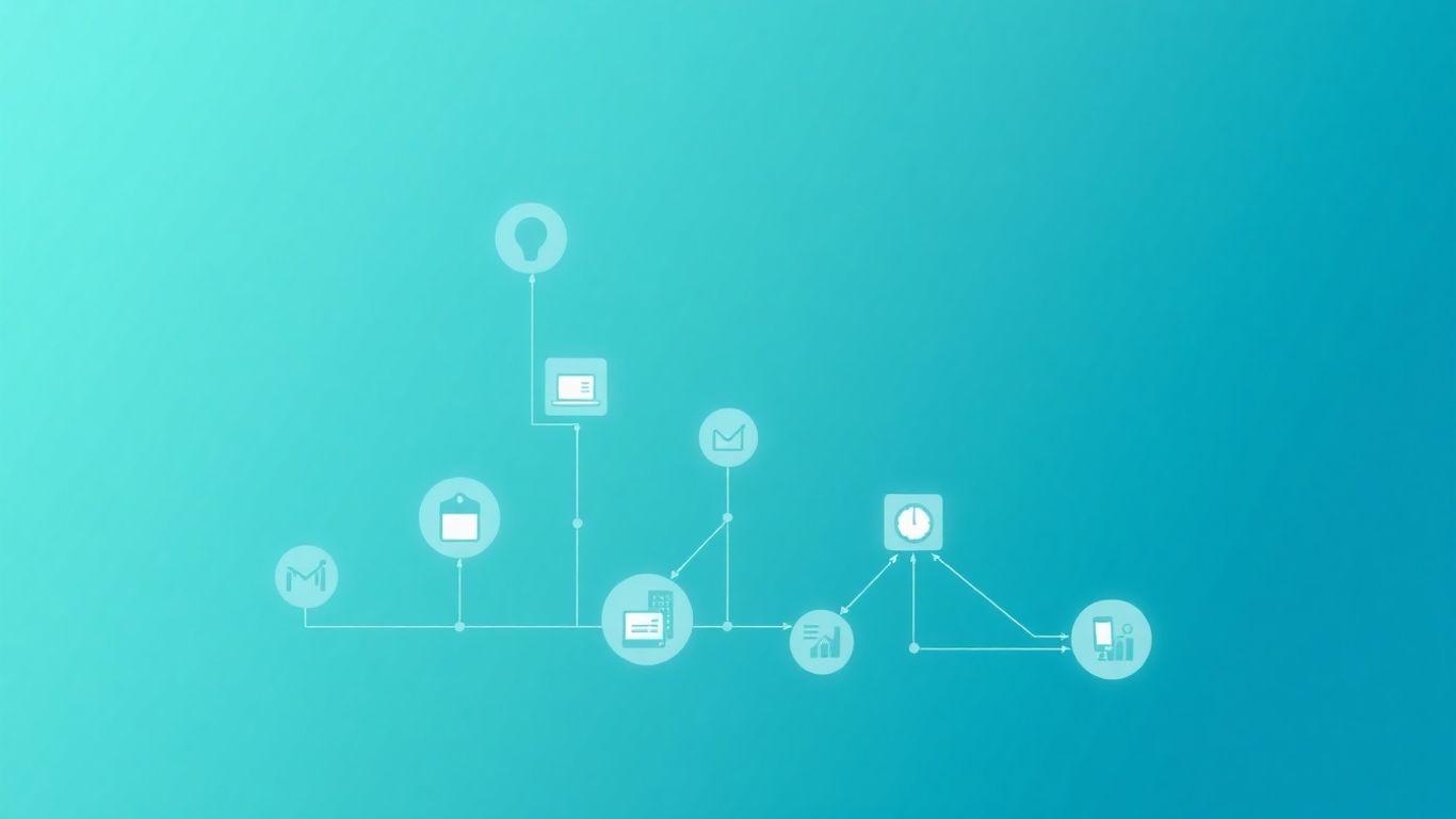 Atlanta IT support infographic with technology icons and cityscape.