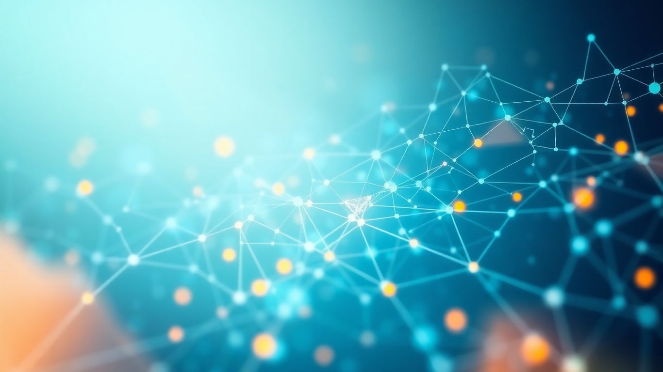 Abstract digital pathways showing growth and innovation.