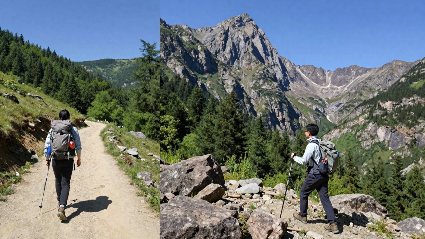 Hiking vs Trekking