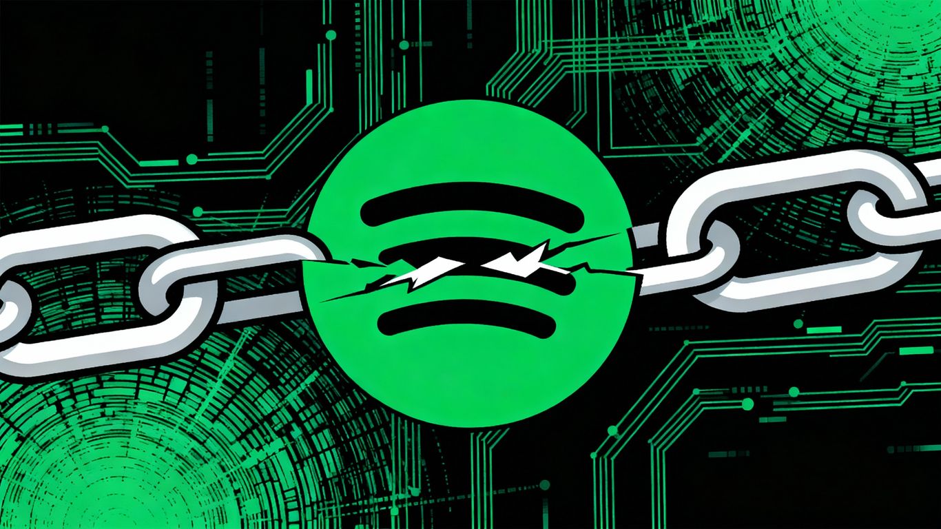 Spotify playlist error illustration