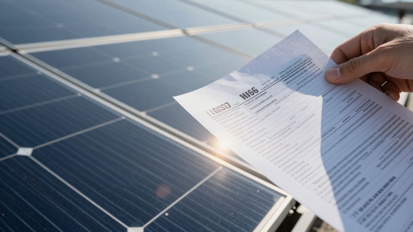 Solar panels and VAT form