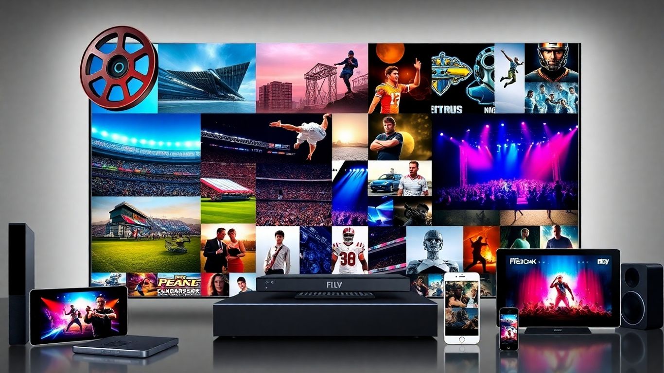 Diverse entertainment across multiple devices.