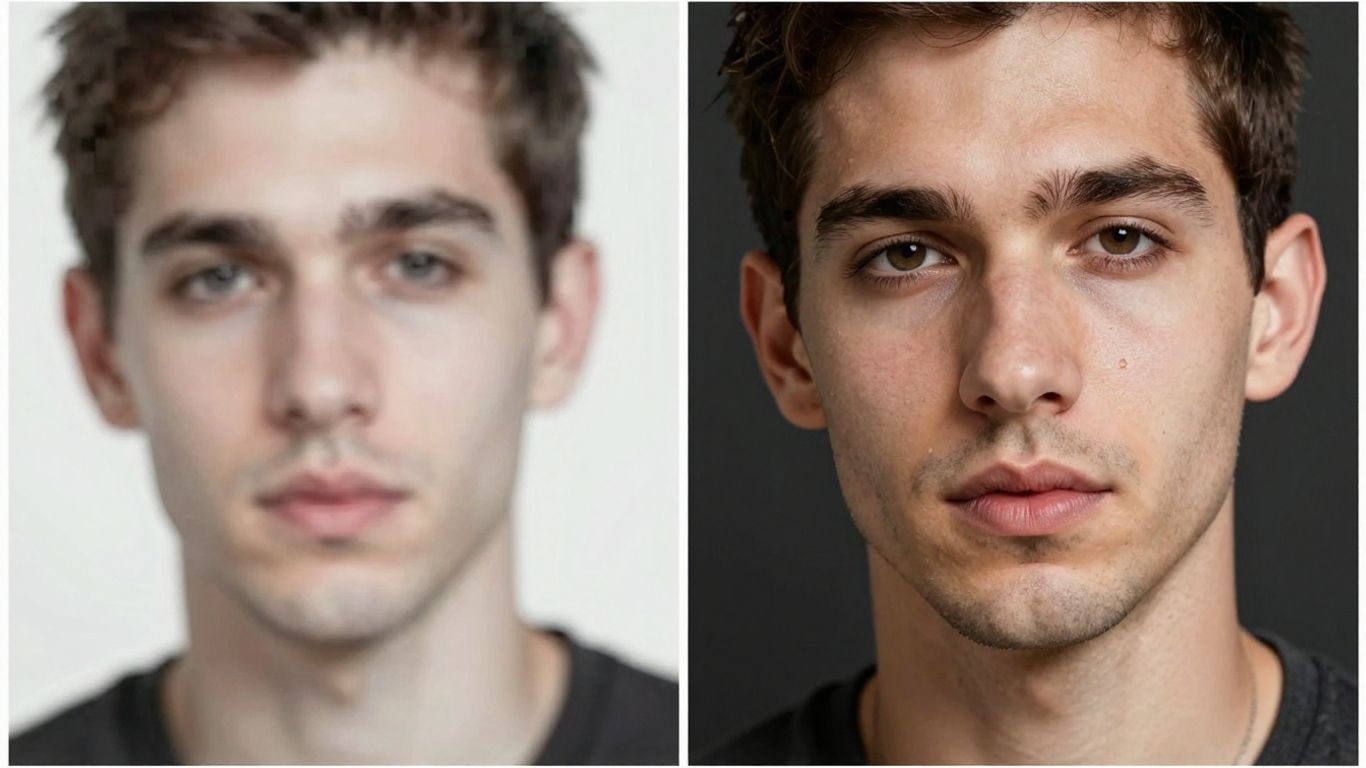 AI upscaler image enhancement comparison