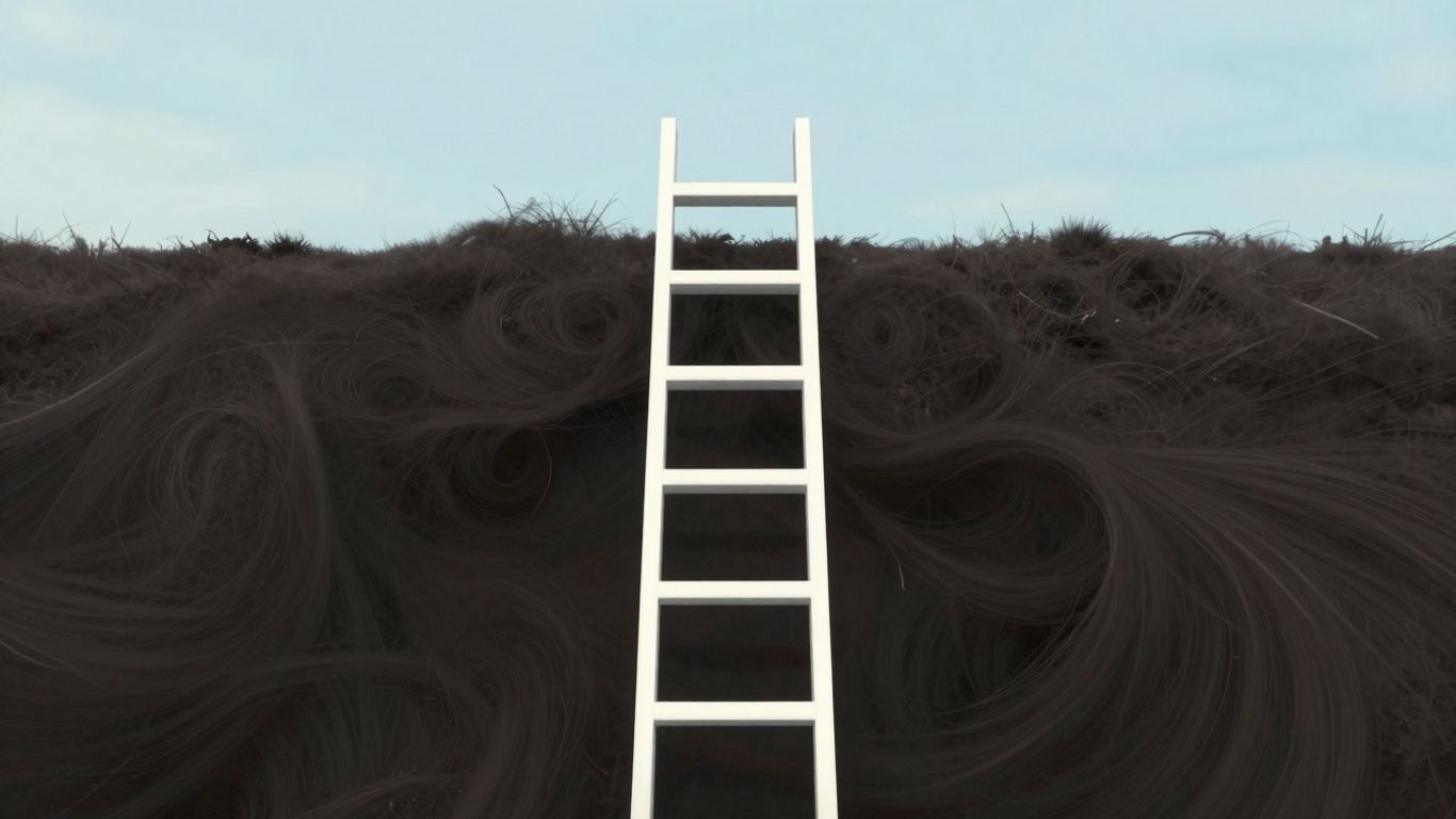 Ladder ascending from chaos to calm
