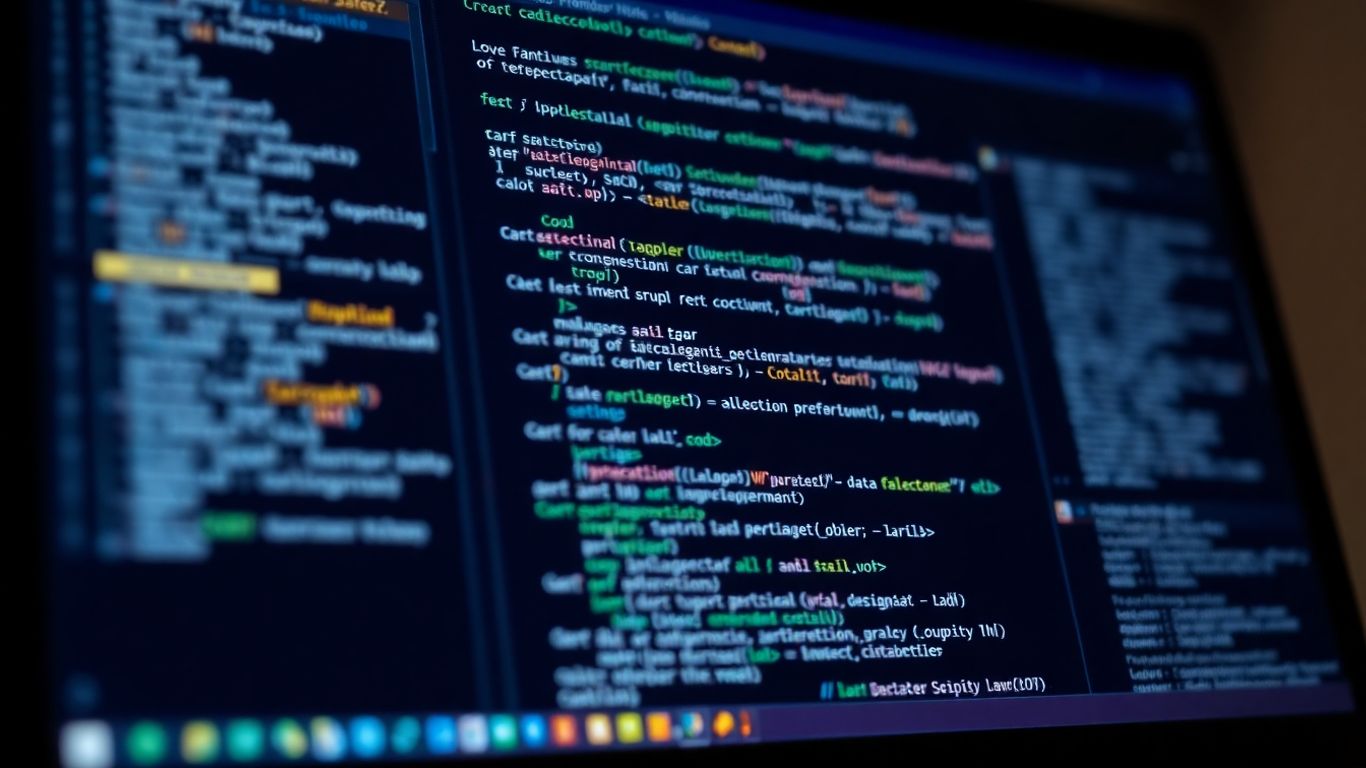 Python Pandas data cleaning on a laptop screen.