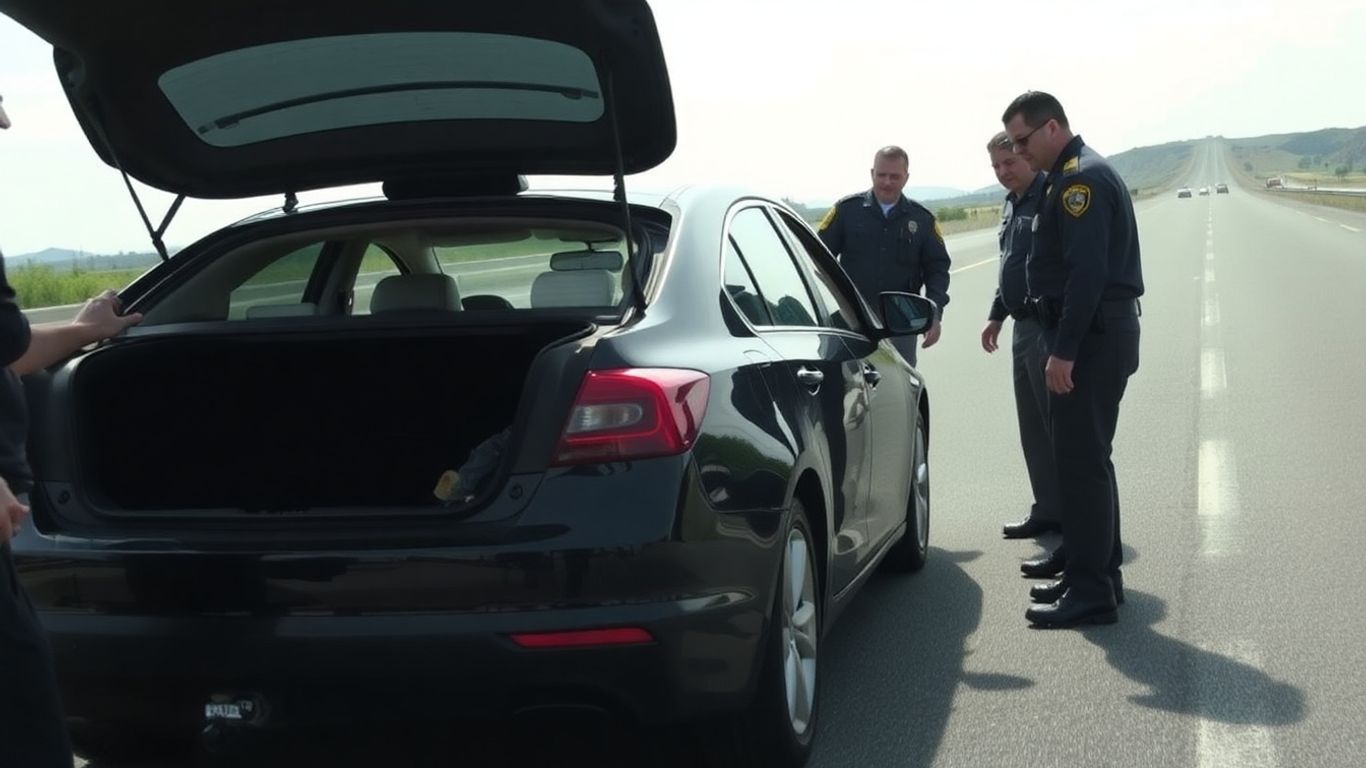 Voiture suspecte arrêtée sur l'autoroute A8 par les douanes.