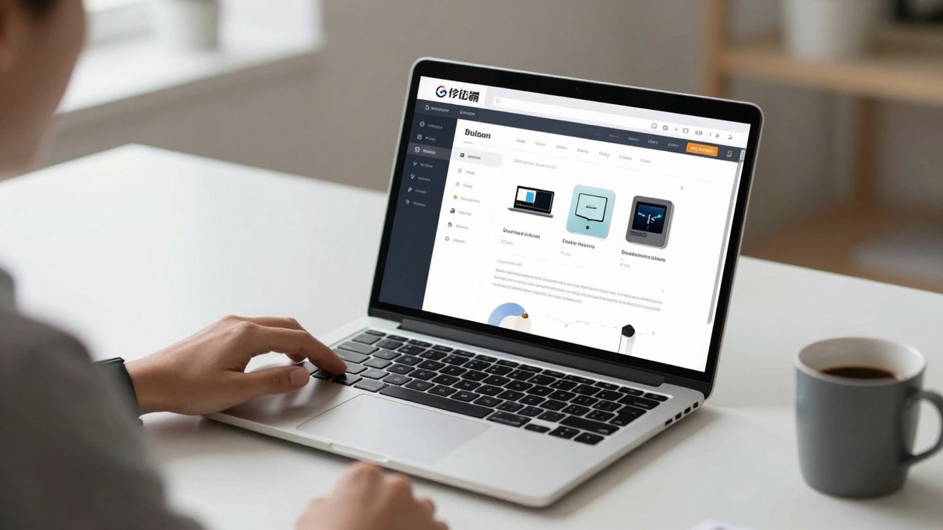 Productivity app interface on a laptop screen.