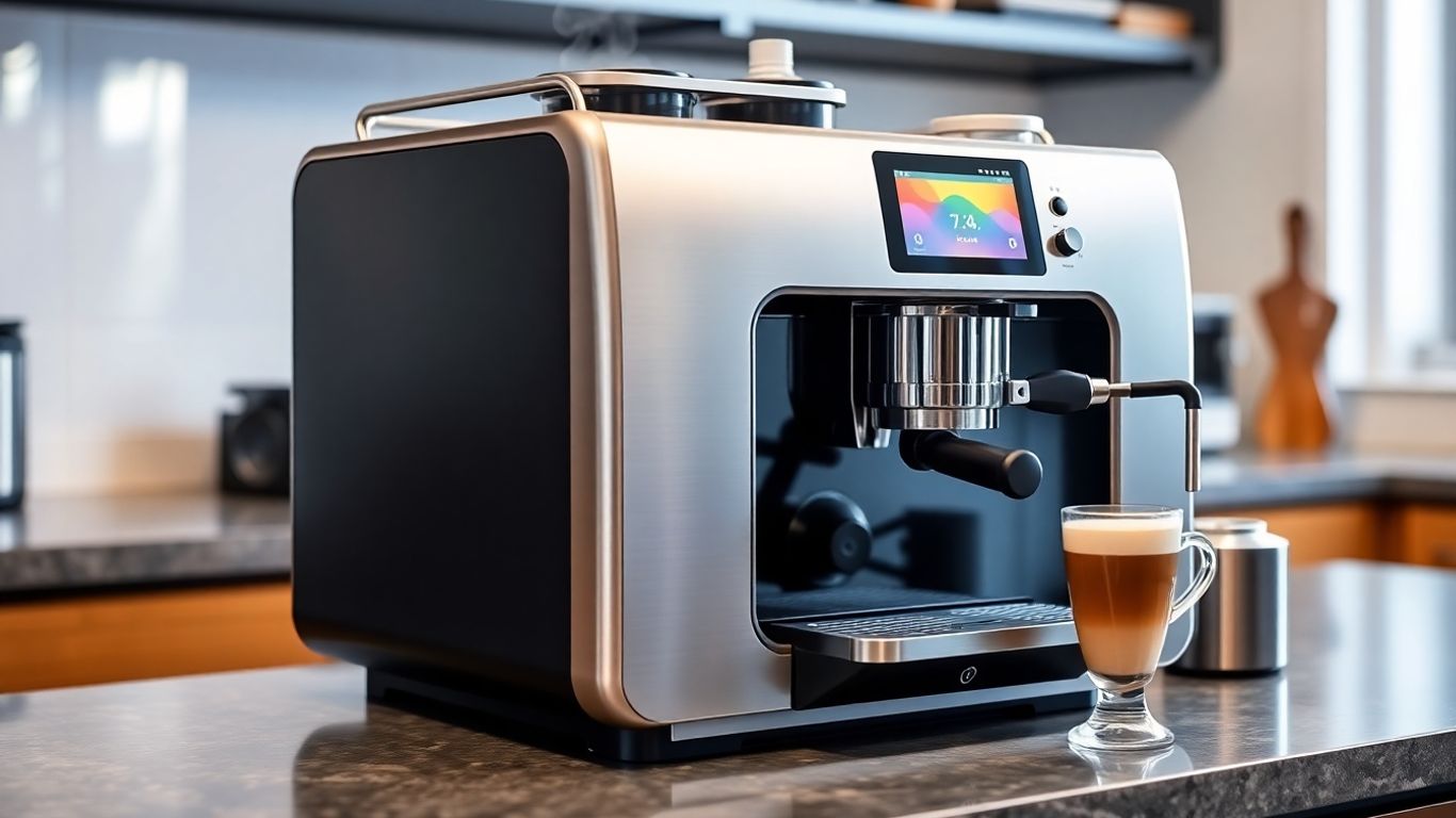 Sage Barista Touch Impress coffee machine with latte