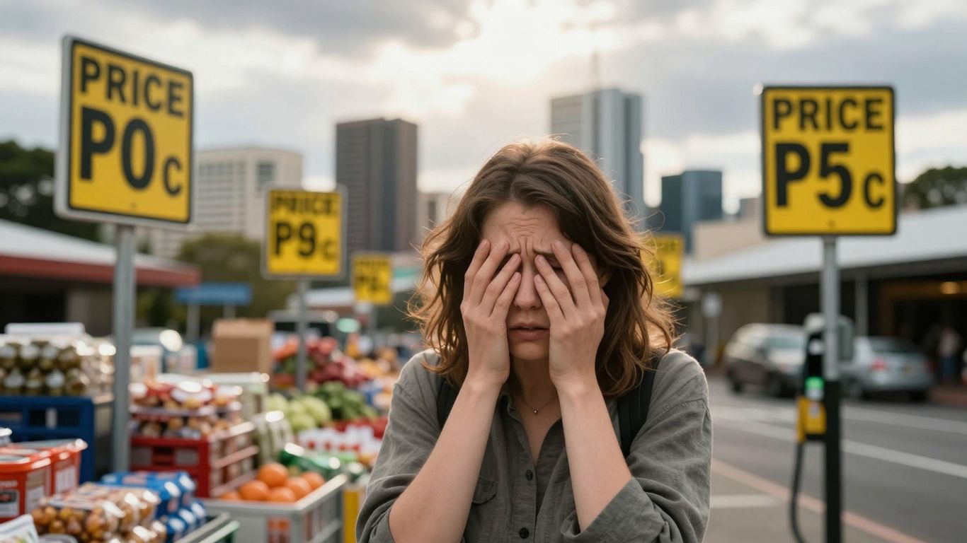 Australian struggling with rising cost of living.