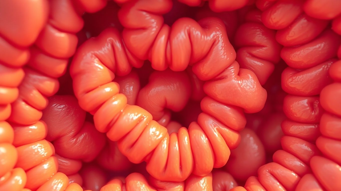 Procesarea nutrienților în intestinul subțire, vizualizare microscopică.