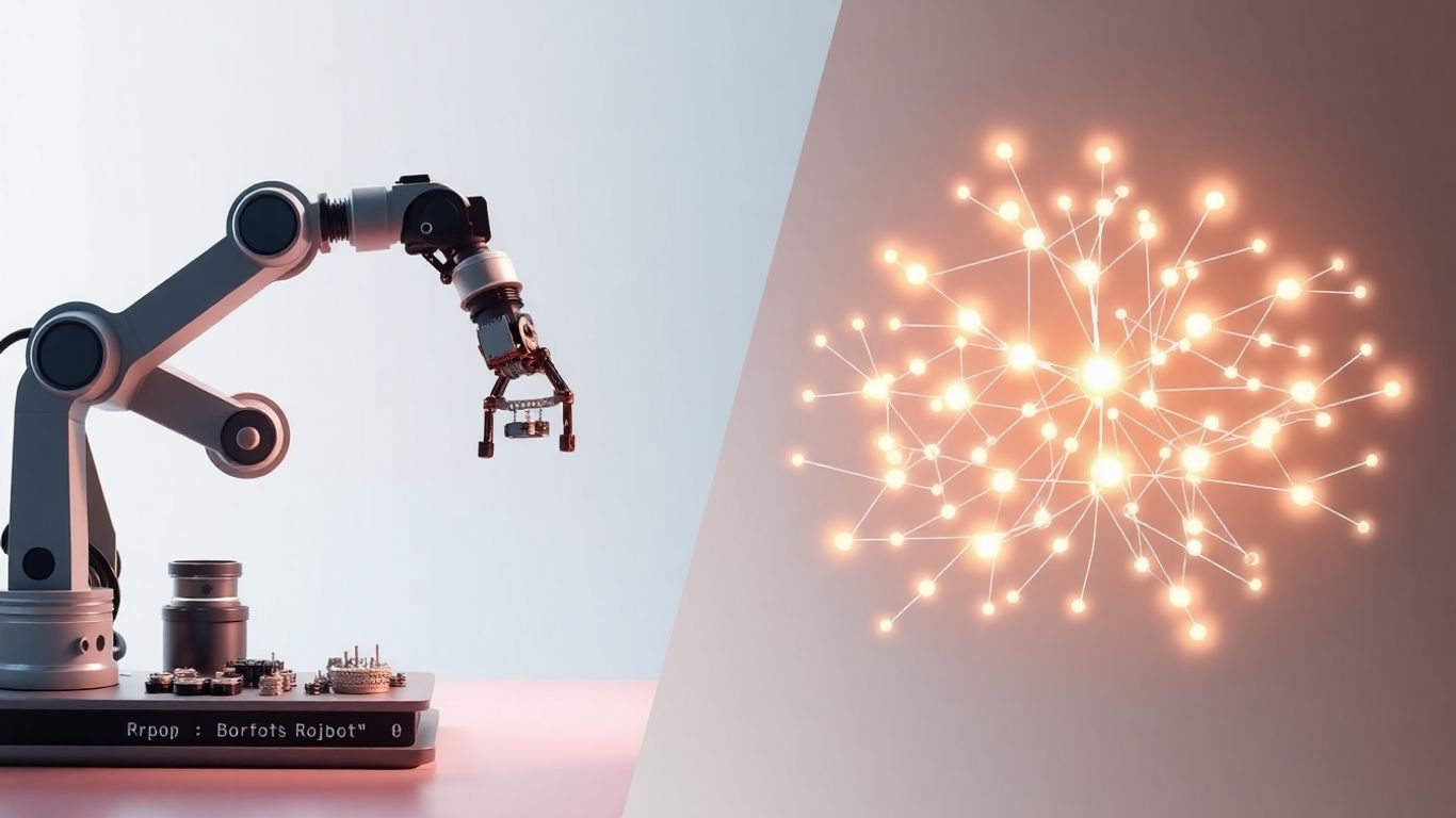 AI vs Automation infographic