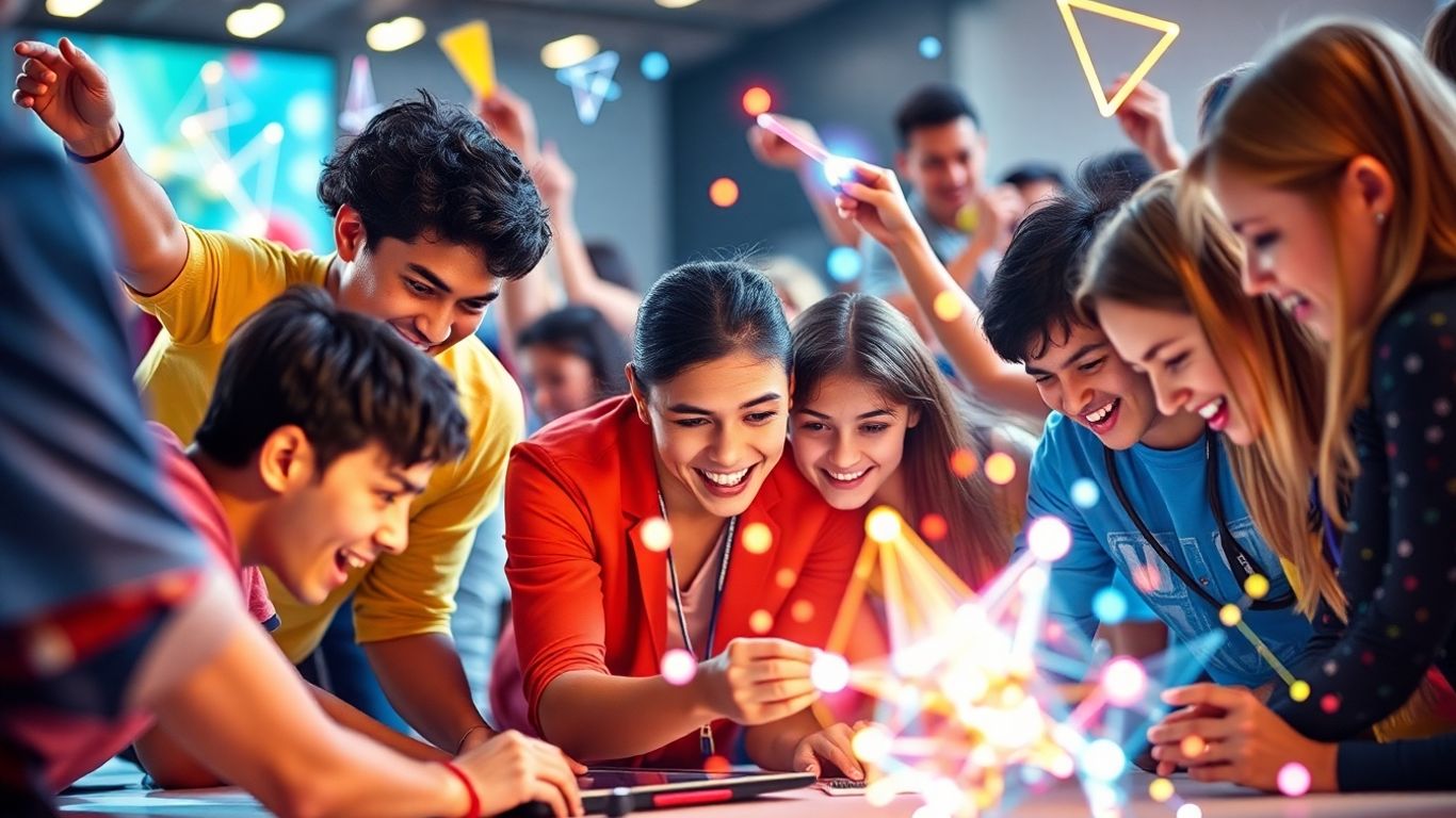 challenge competition. Participants in a challenge competition, energetic and focused.