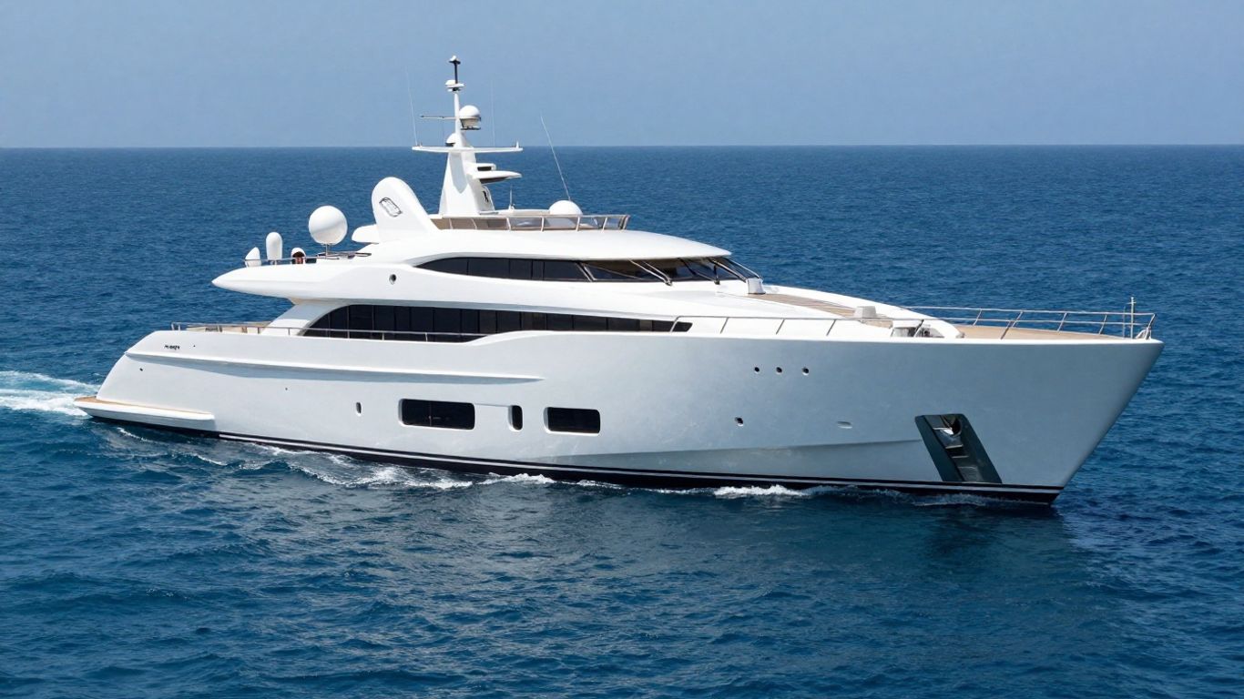 Lady L yacht sailing on the ocean