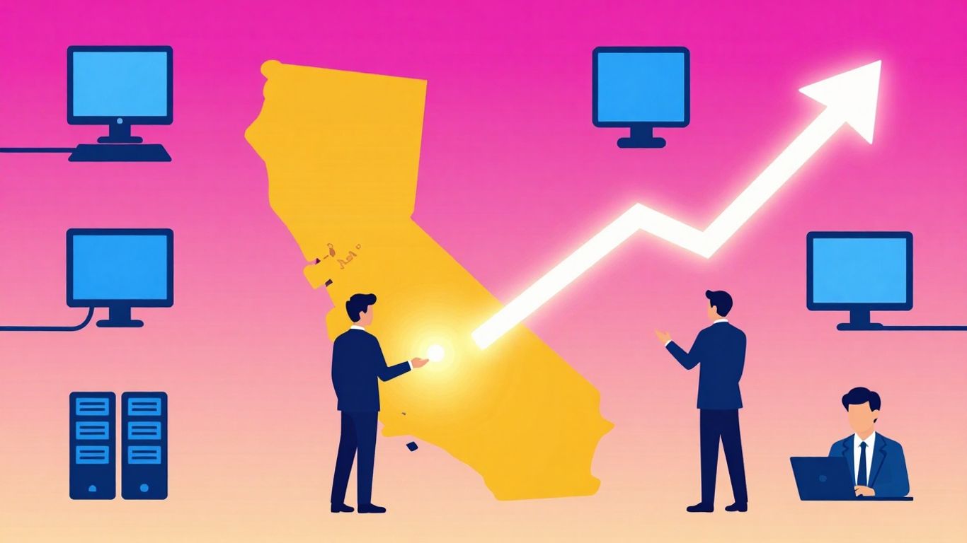 IT support jobs in California infographic