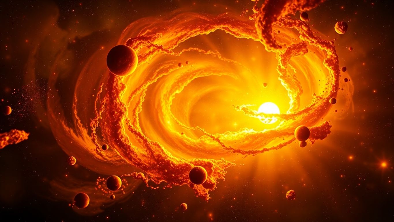 宇宙星云中的金矿形成。