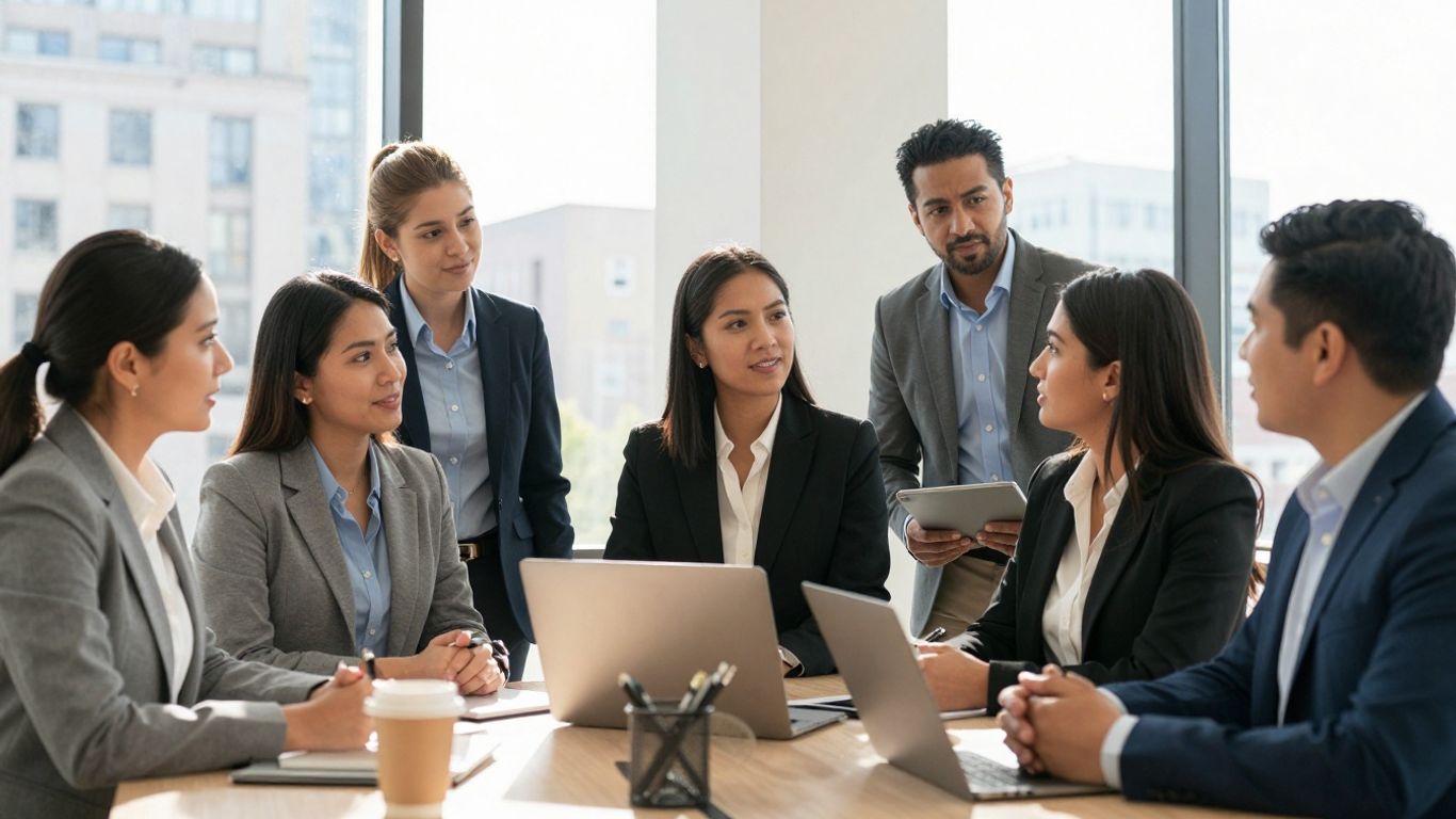 Profesionales hispanos construyendo marca personal en Maryland.