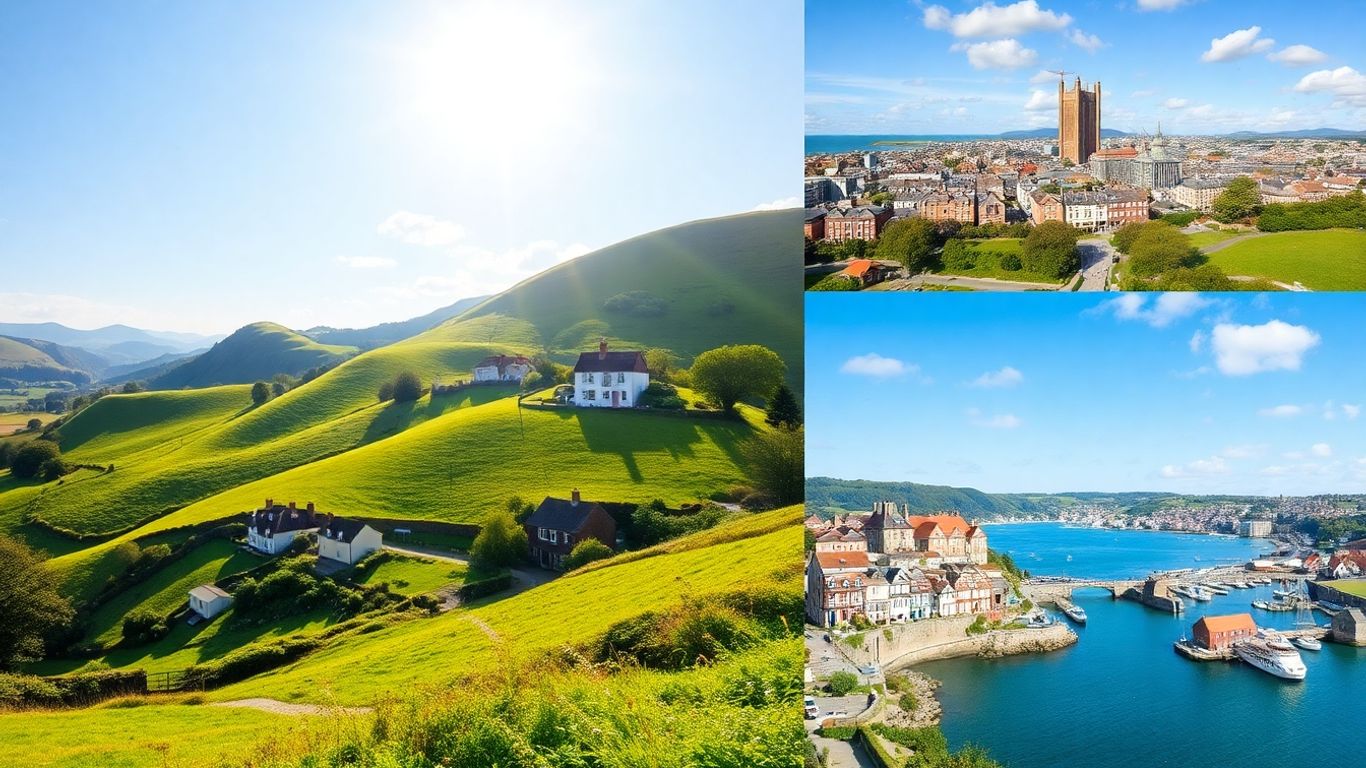 Picturesque UK landscapes and charming villages.