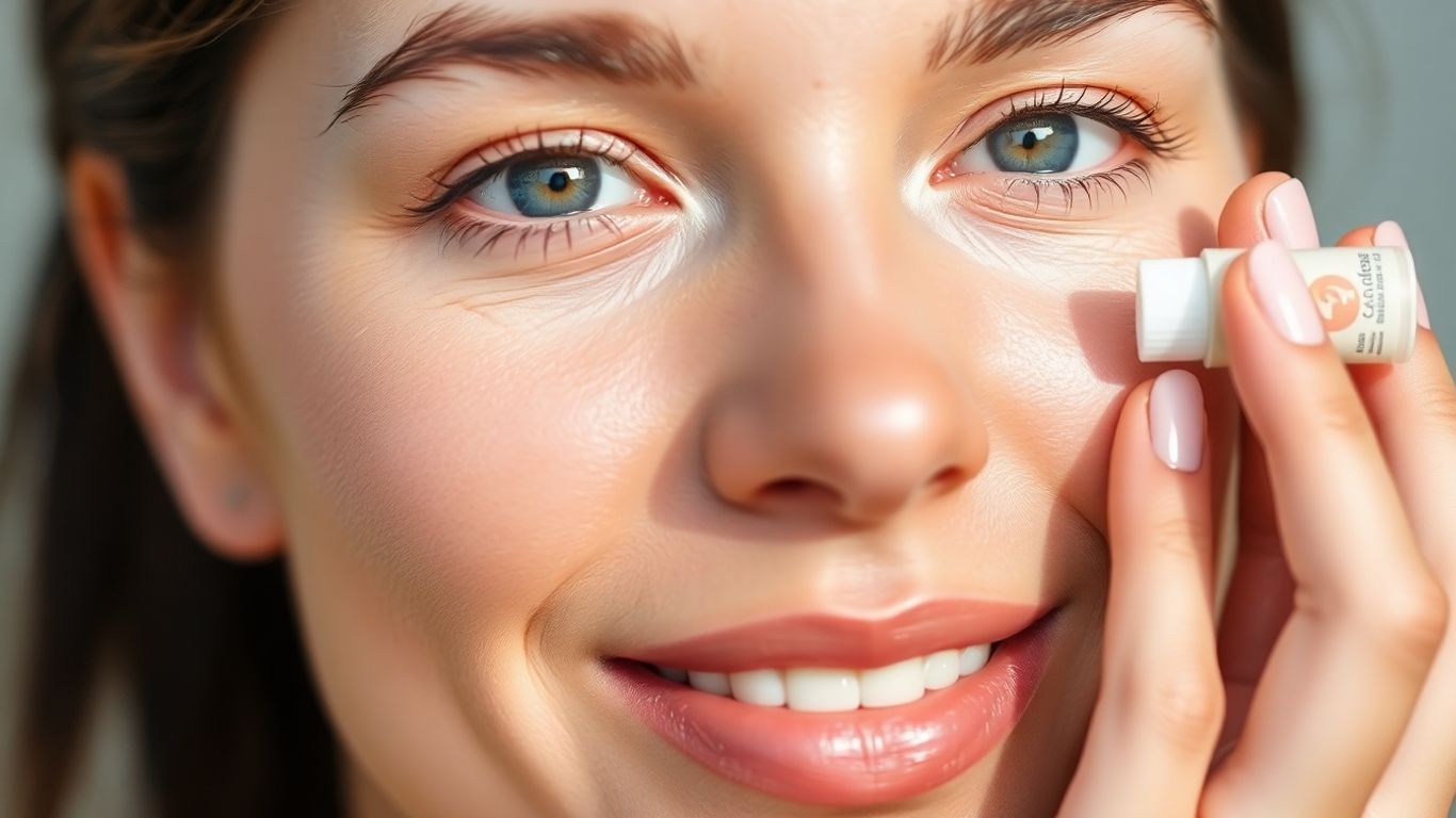 Woman with bright, clear skin glowing