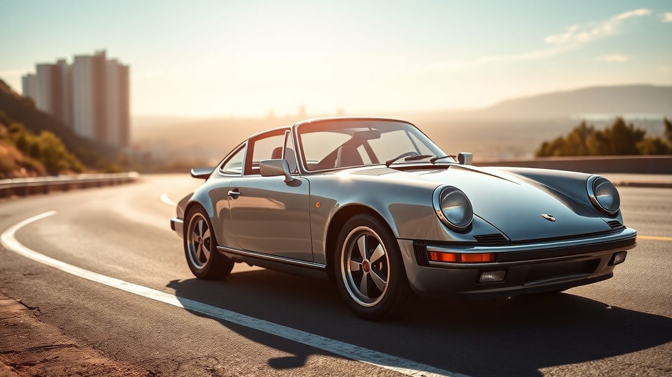 Porsche 911 on a road