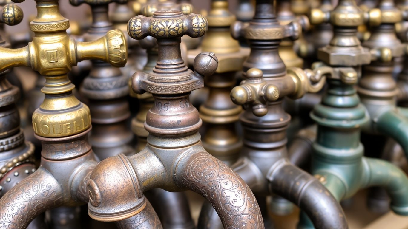 Antique taps for sale with unique designs