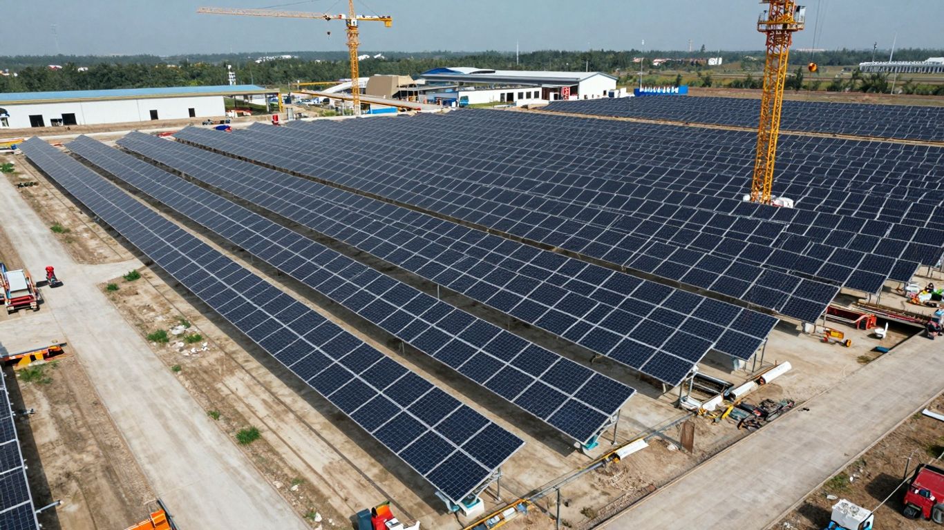 Usine de panneaux solaires en Moselle