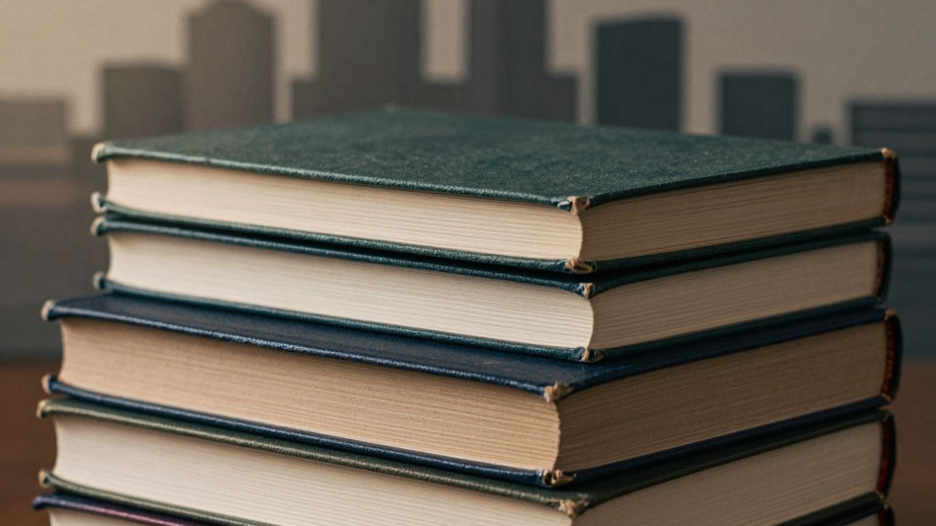 Books stacked, hinting at wisdom and ambition.