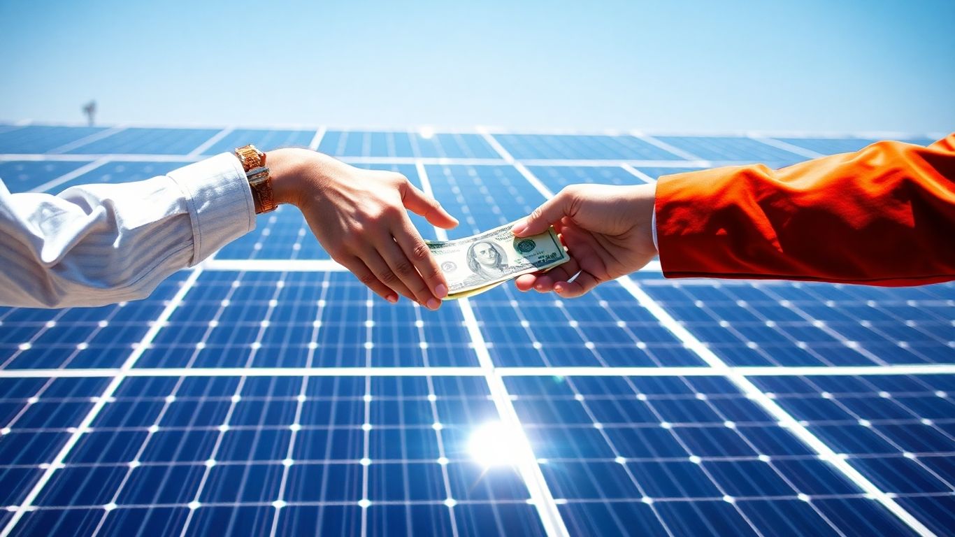 Acteurs institutionnels et financement d'installations solaires.