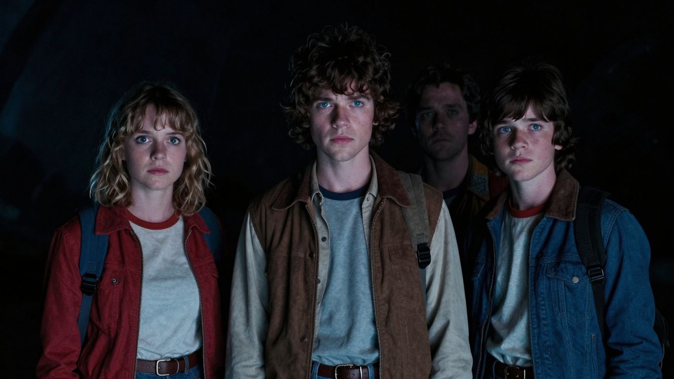 Stranger Things cast in the Upside Down