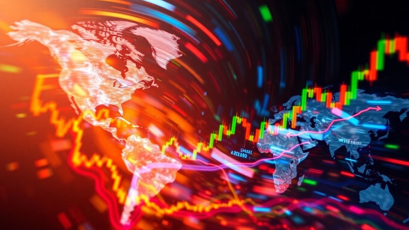 Forex trading and market dynamics visualization.