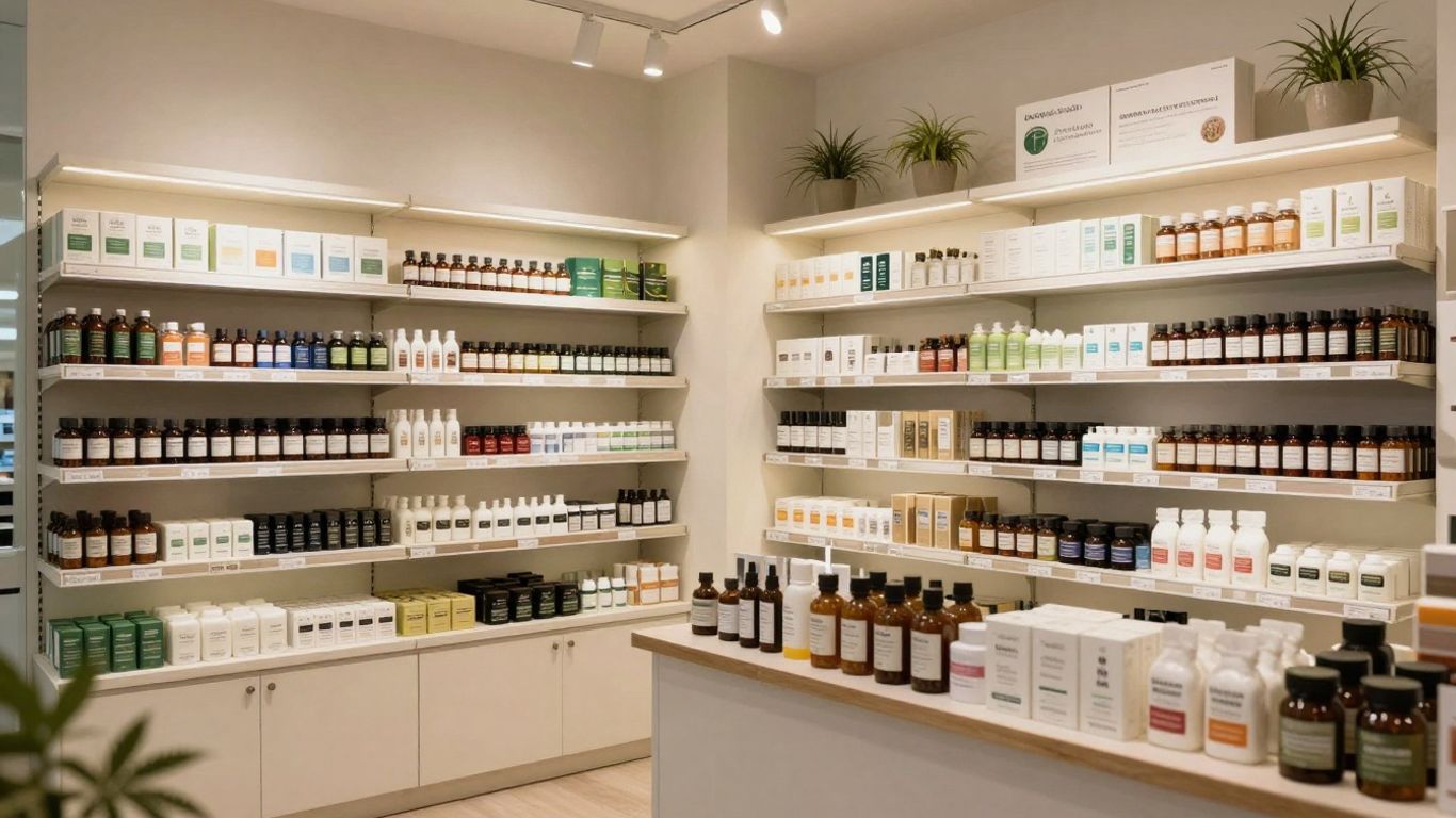 Thornton Colorado dispensary interior with cannabis products.