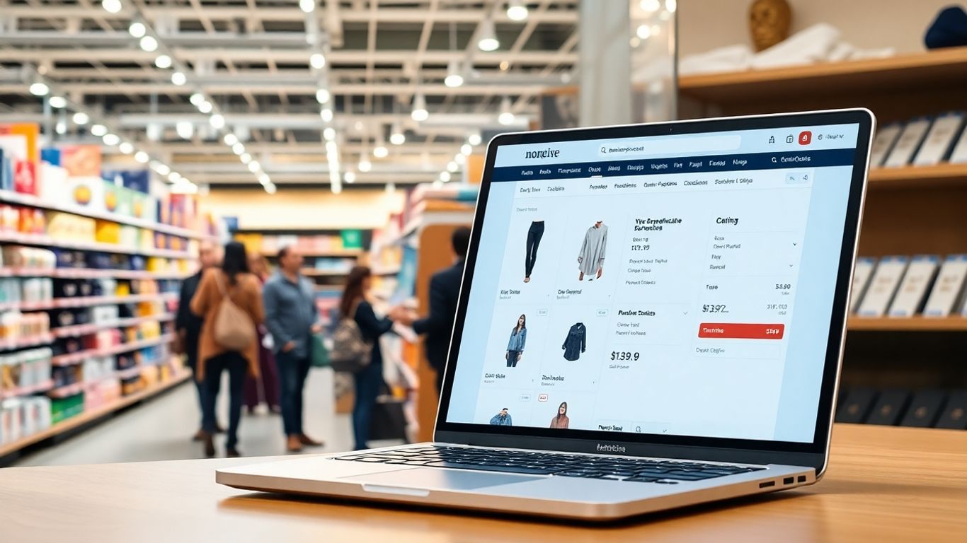 E-commerce vs. retail store comparison