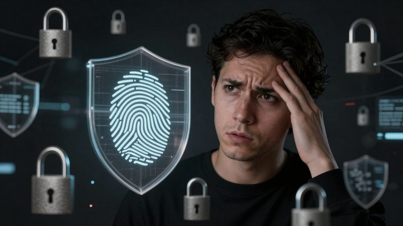 Identity Guard protection with digital locks and shields.