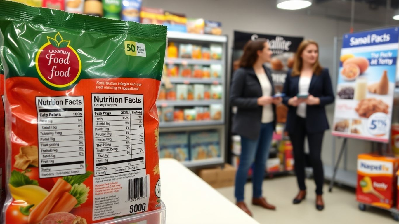 Canadian food packaging and marketing materials.