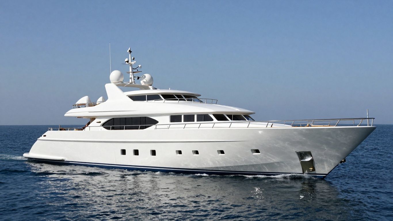 Anastasia superyacht on blue water