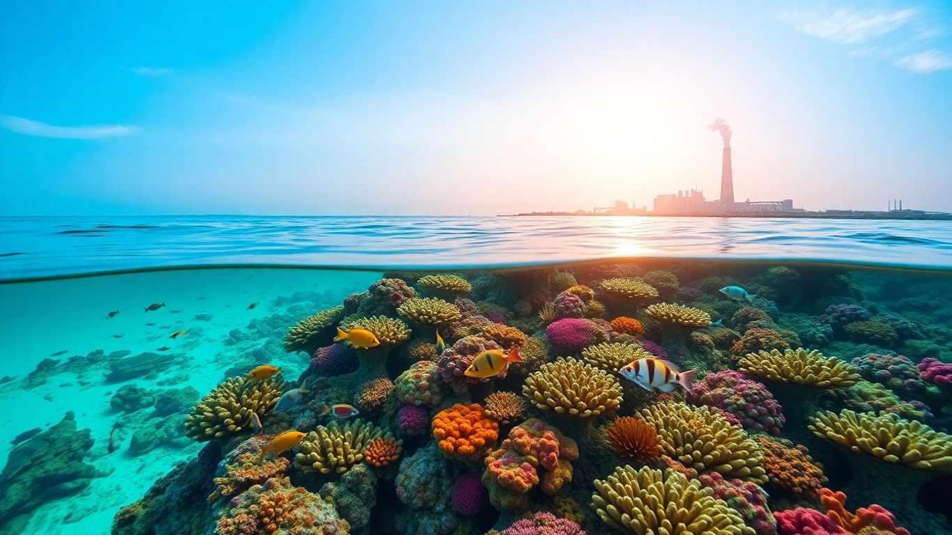 Raja Ampat coral reef and mining threat