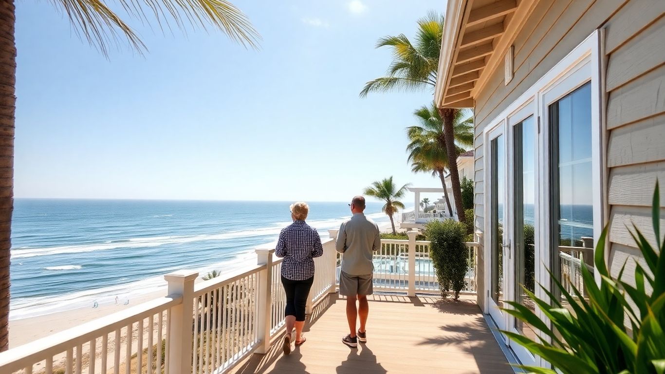 Solana Beach coastal home with ocean view