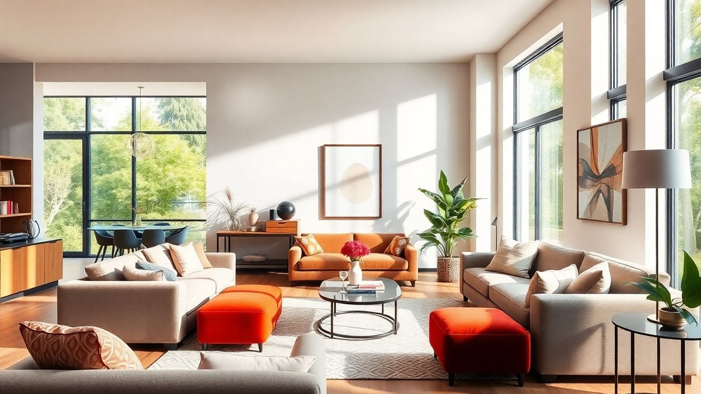 Modern living room interior design
