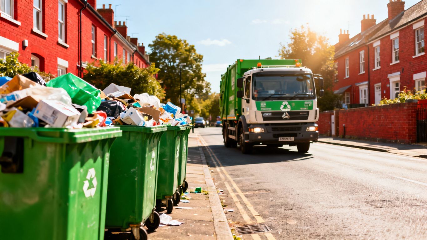Camden recycling truck on a street