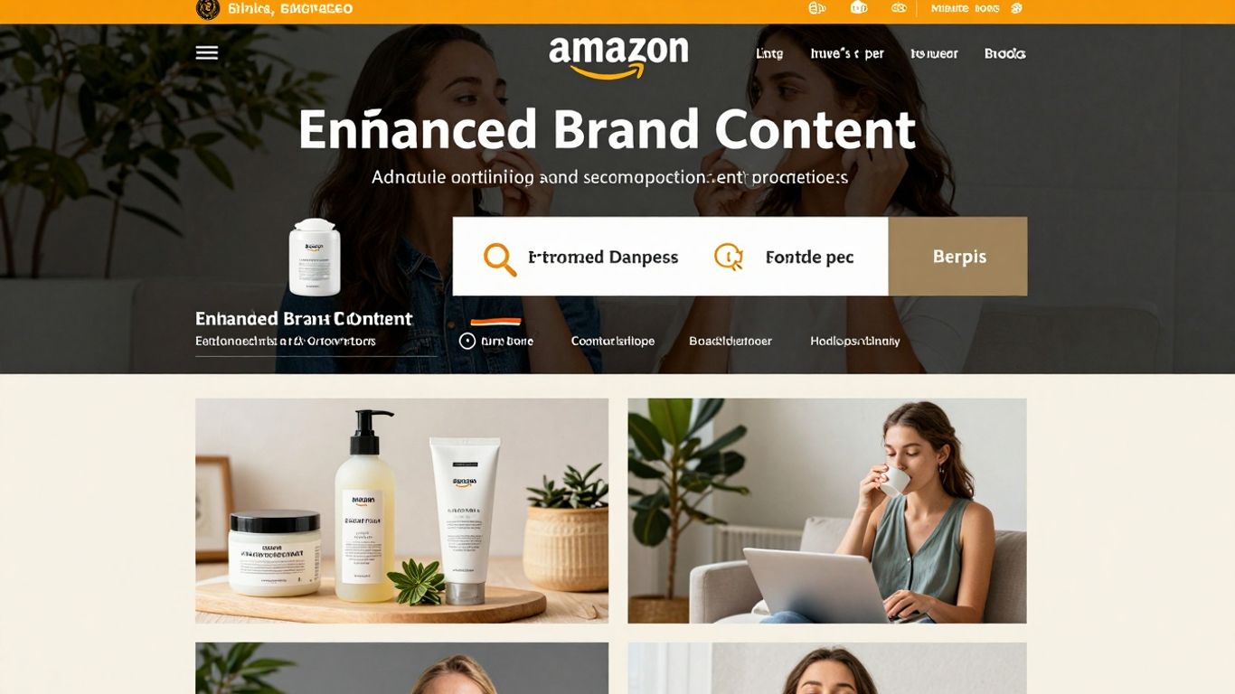 Amazon product page with Enhanced Brand Content