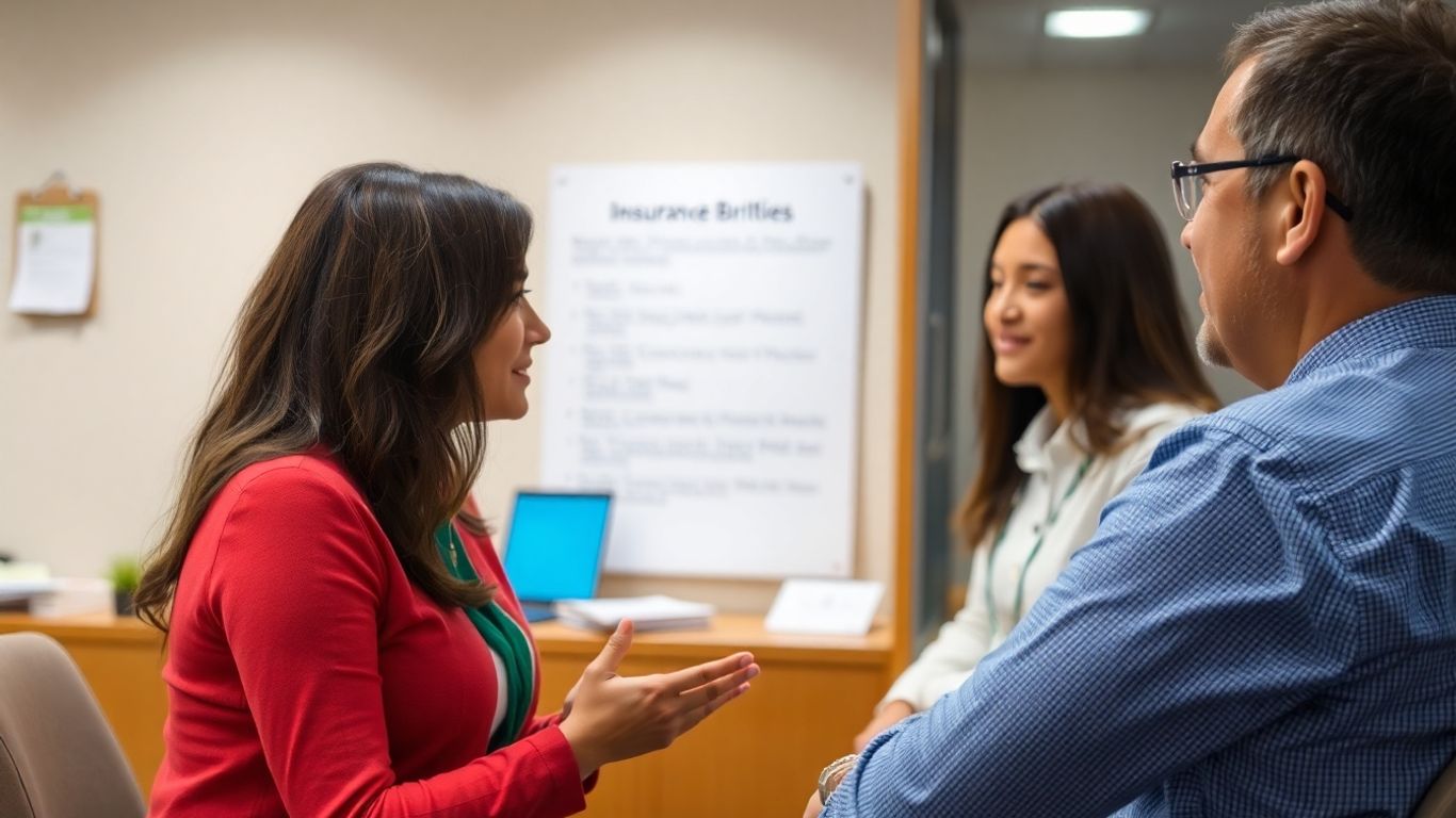 Personas discutiendo en una oficina de Lagun Aro.