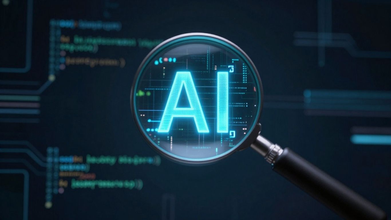 Magnifying glass over AI code