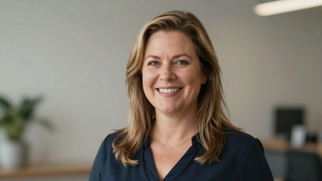 Jennifer Swedish, weight loss patient, smiling confidently.