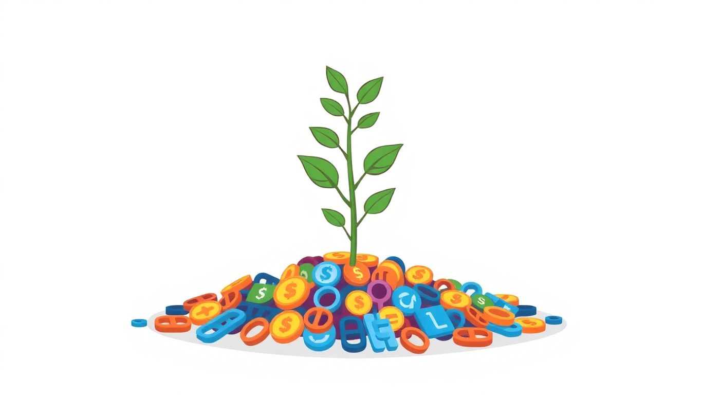 Link building cost investment growth illustration